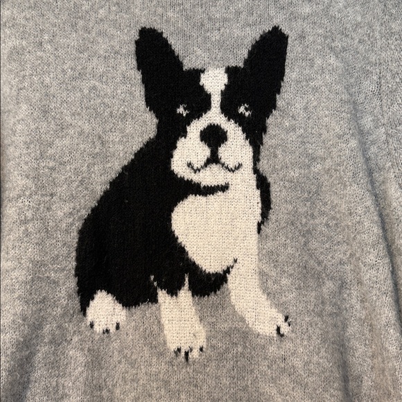 Heather Gray French bulldog / frenchie 
Knit intarsia Sweater xl - Picture 2 of 8